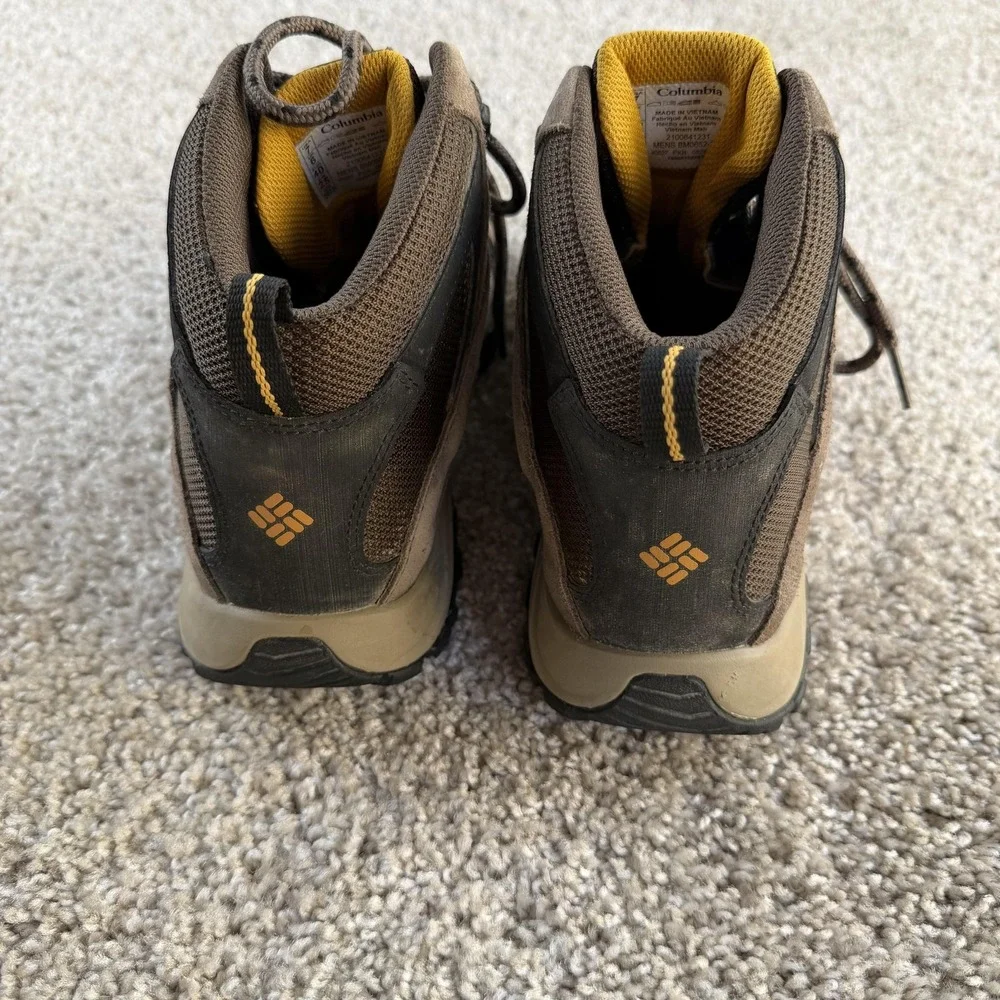 Columbia Boots Mens Size 7 Brown Suede Combat Hiking Ankle Outdoor BM0653